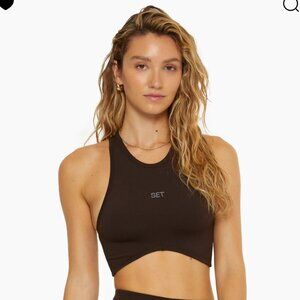 SET ACTIVE SCULPTFLEX® POWER ANGLE BRA Size L in Espresso